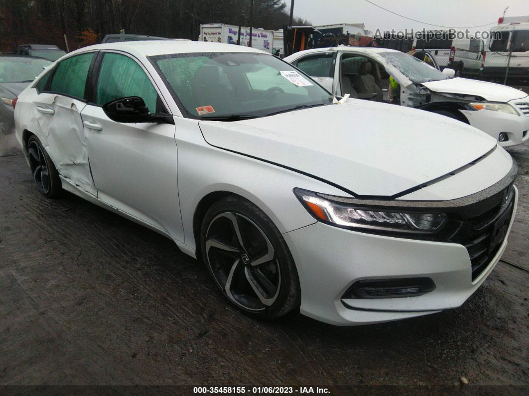 2020 Honda Accord Sedan Sport White vin: 1HGCV1F34LA034755