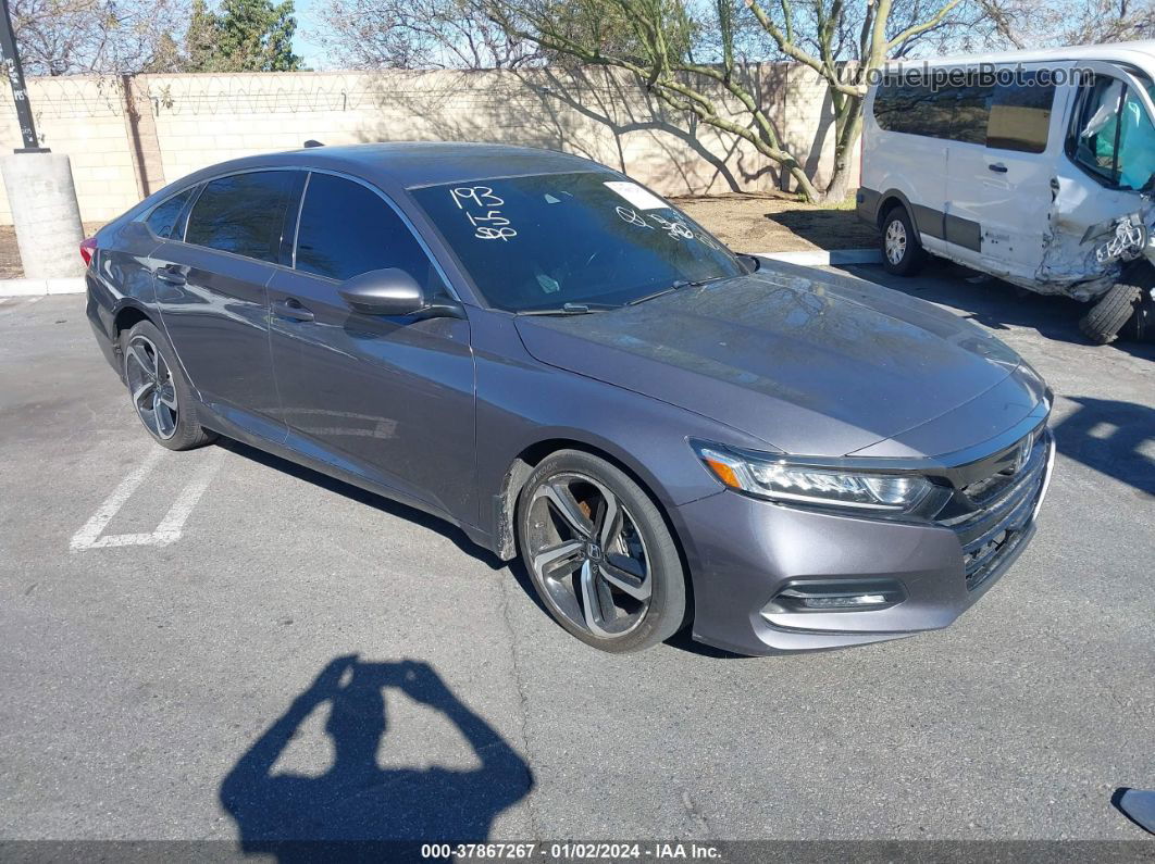 2020 Honda Accord Sport Gray vin: 1HGCV1F34LA115481