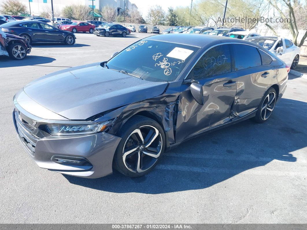 2020 Honda Accord Sport Gray vin: 1HGCV1F34LA115481