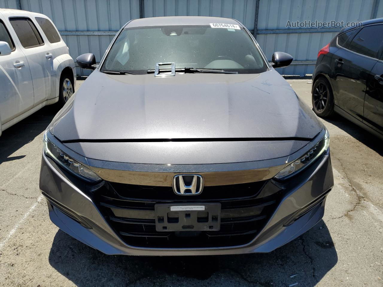 2018 Honda Accord Sport Gray vin: 1HGCV1F35JA028802