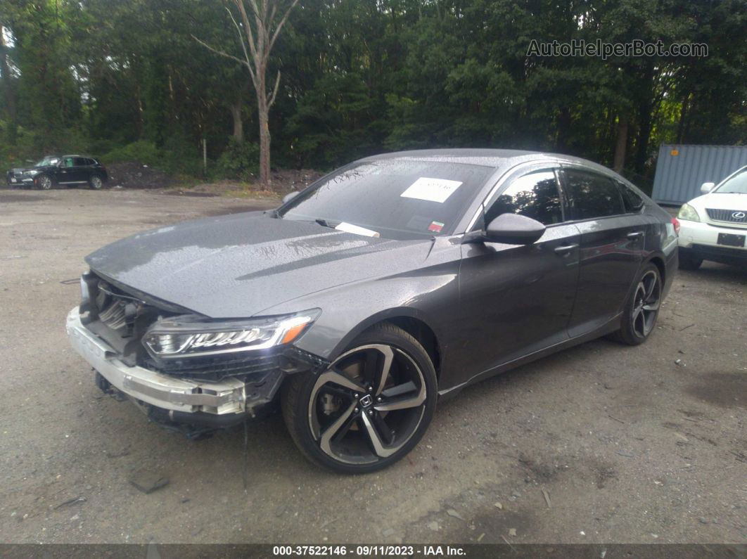 2018 Honda Accord Sport Gray vin: 1HGCV1F35JA096694