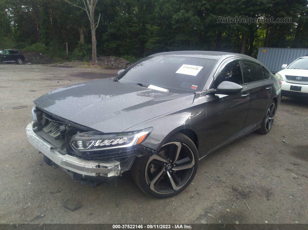 2018 Honda Accord Sport Gray vin: 1HGCV1F35JA096694