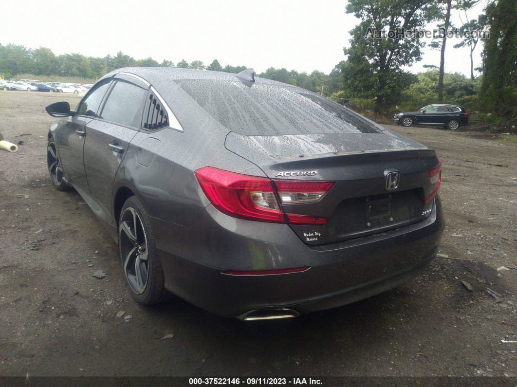 2018 Honda Accord Sport Gray vin: 1HGCV1F35JA096694