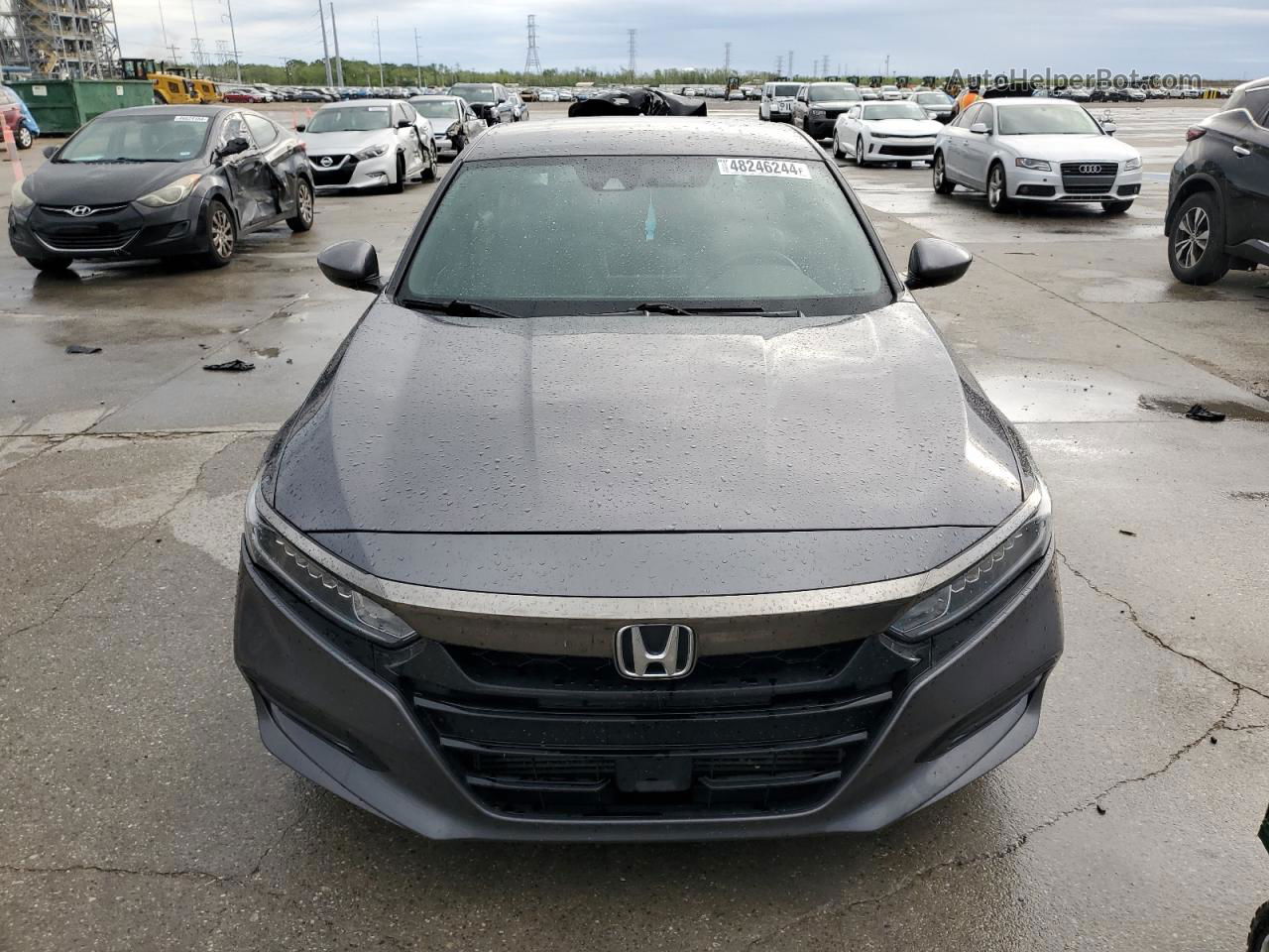 2018 Honda Accord Sport Gray vin: 1HGCV1F35JA179333