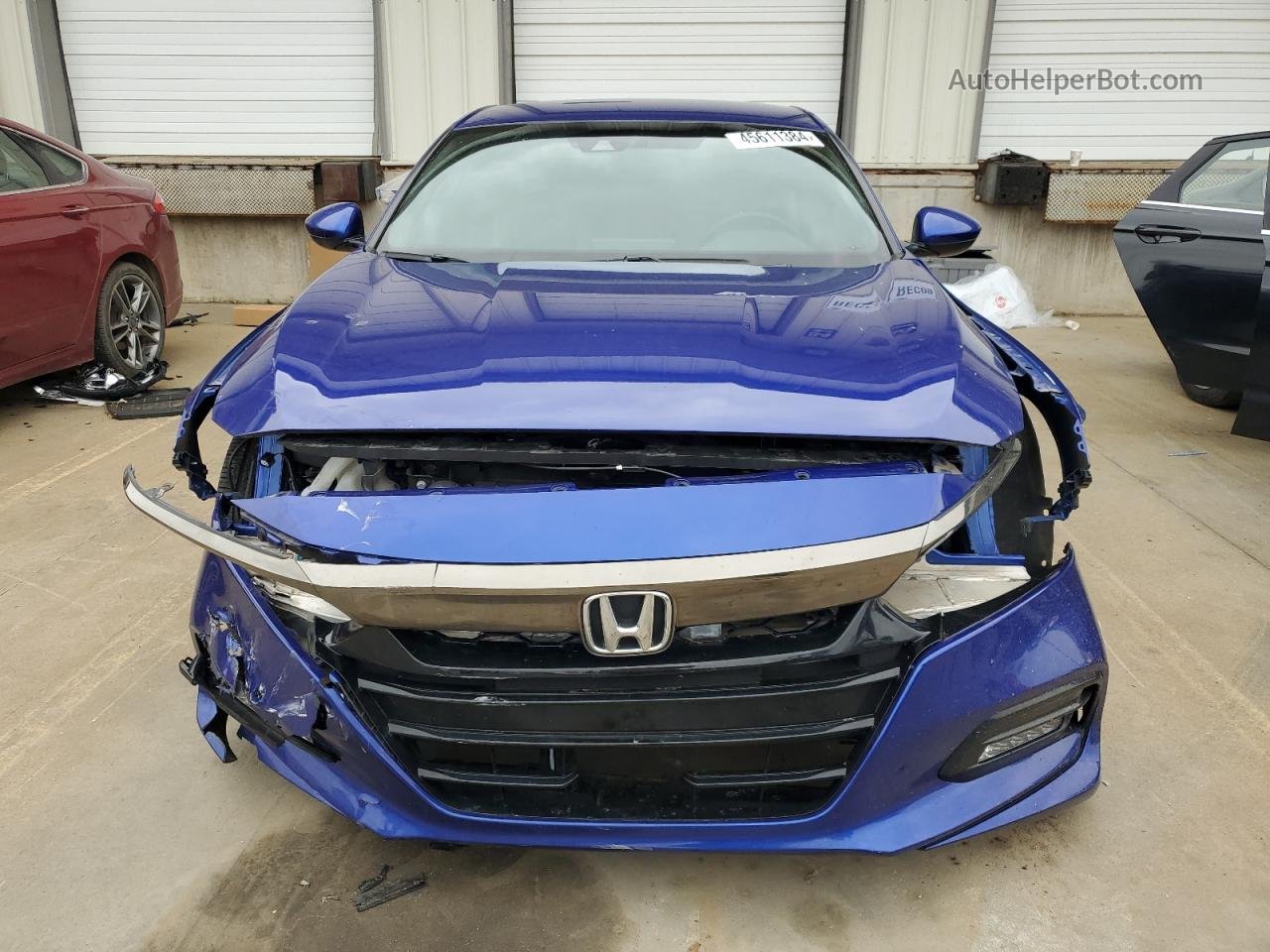 2019 Honda Accord Sport Blue vin: 1HGCV1F35KA008454