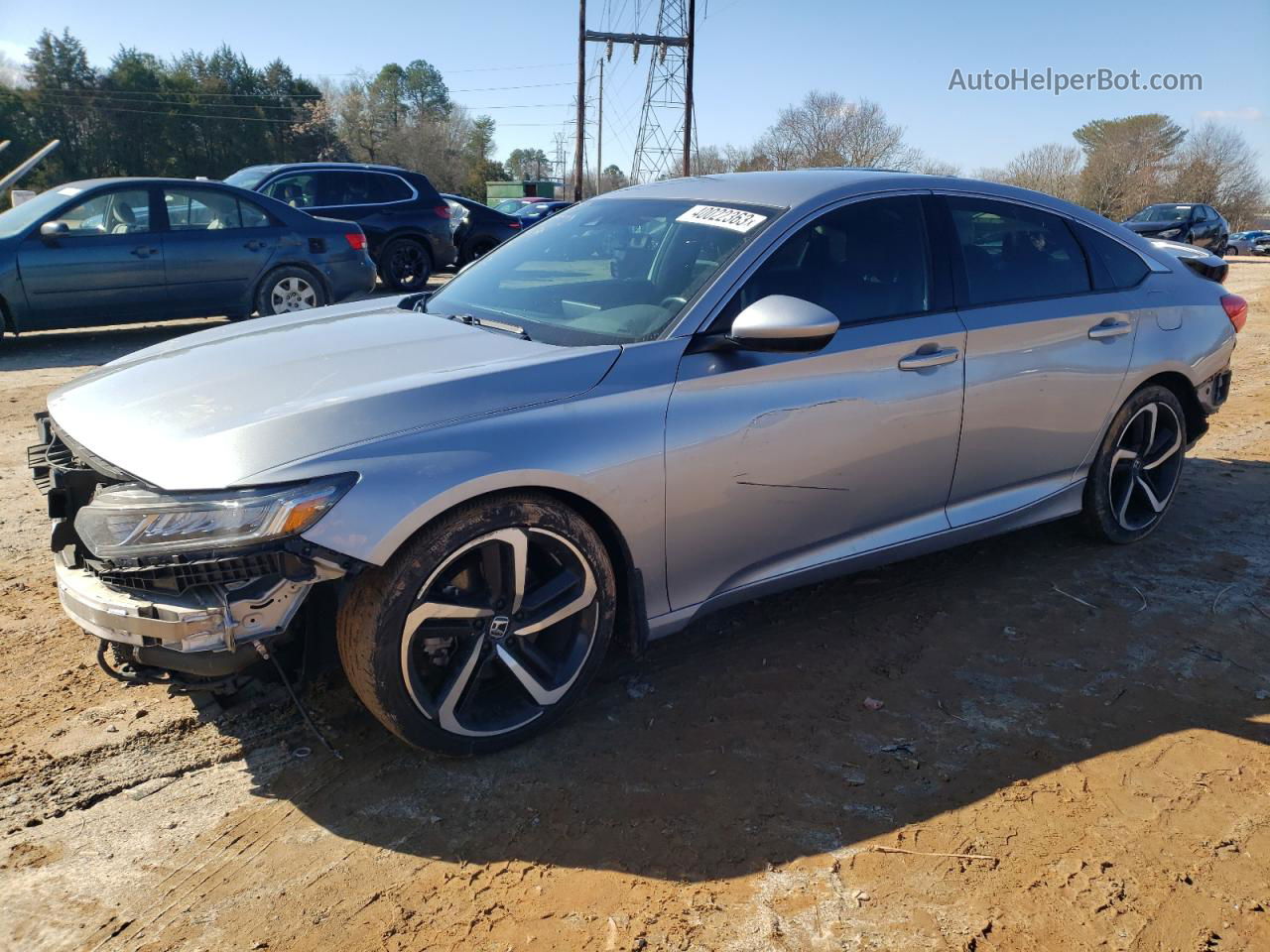 2019 Honda Accord Sport Silver vin: 1HGCV1F35KA026694