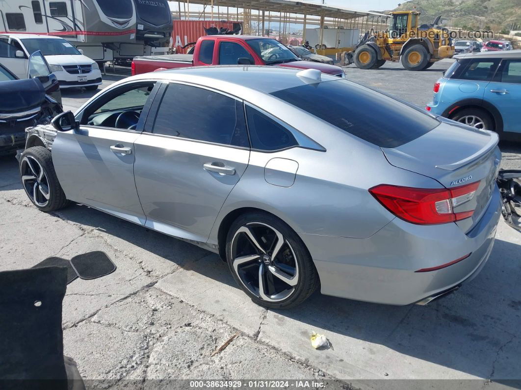 2019 Honda Accord Sport Gray vin: 1HGCV1F35KA052258