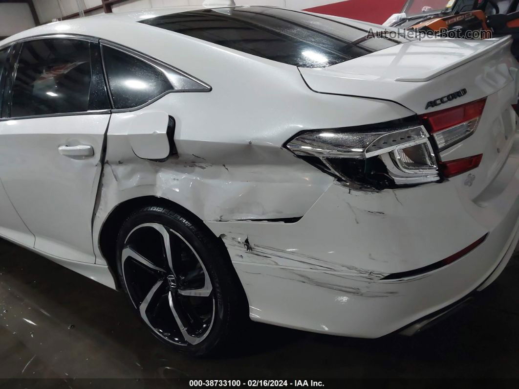 2019 Honda Accord Sport White vin: 1HGCV1F35KA062093