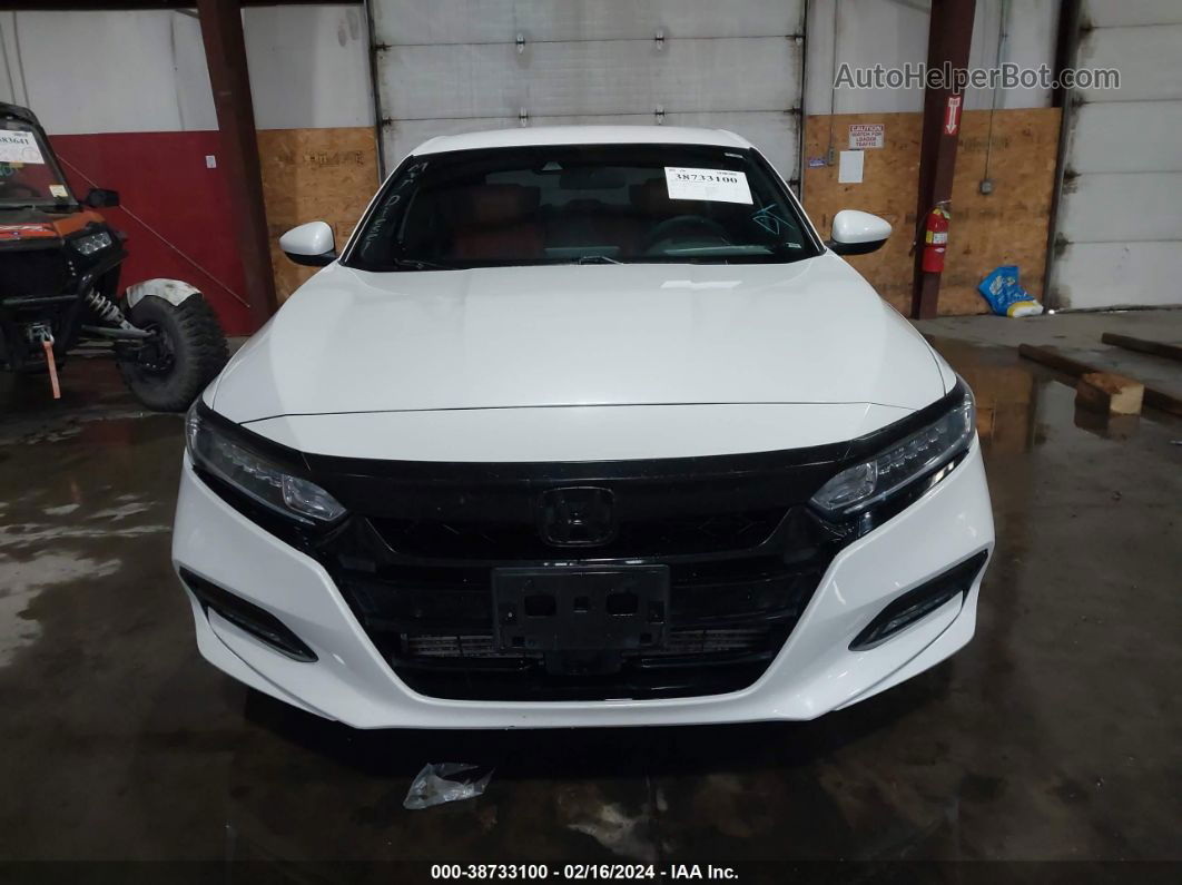 2019 Honda Accord Sport White vin: 1HGCV1F35KA062093