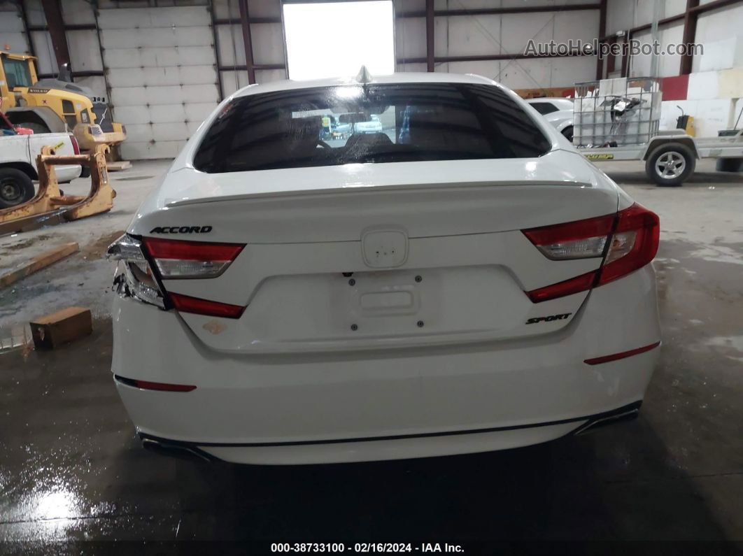 2019 Honda Accord Sport White vin: 1HGCV1F35KA062093