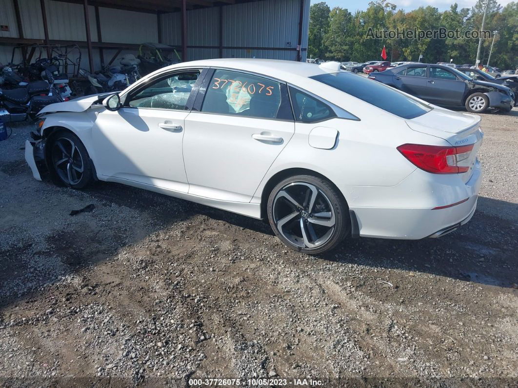 2019 Honda Accord Sedan Sport 1.5t White vin: 1HGCV1F35KA062174