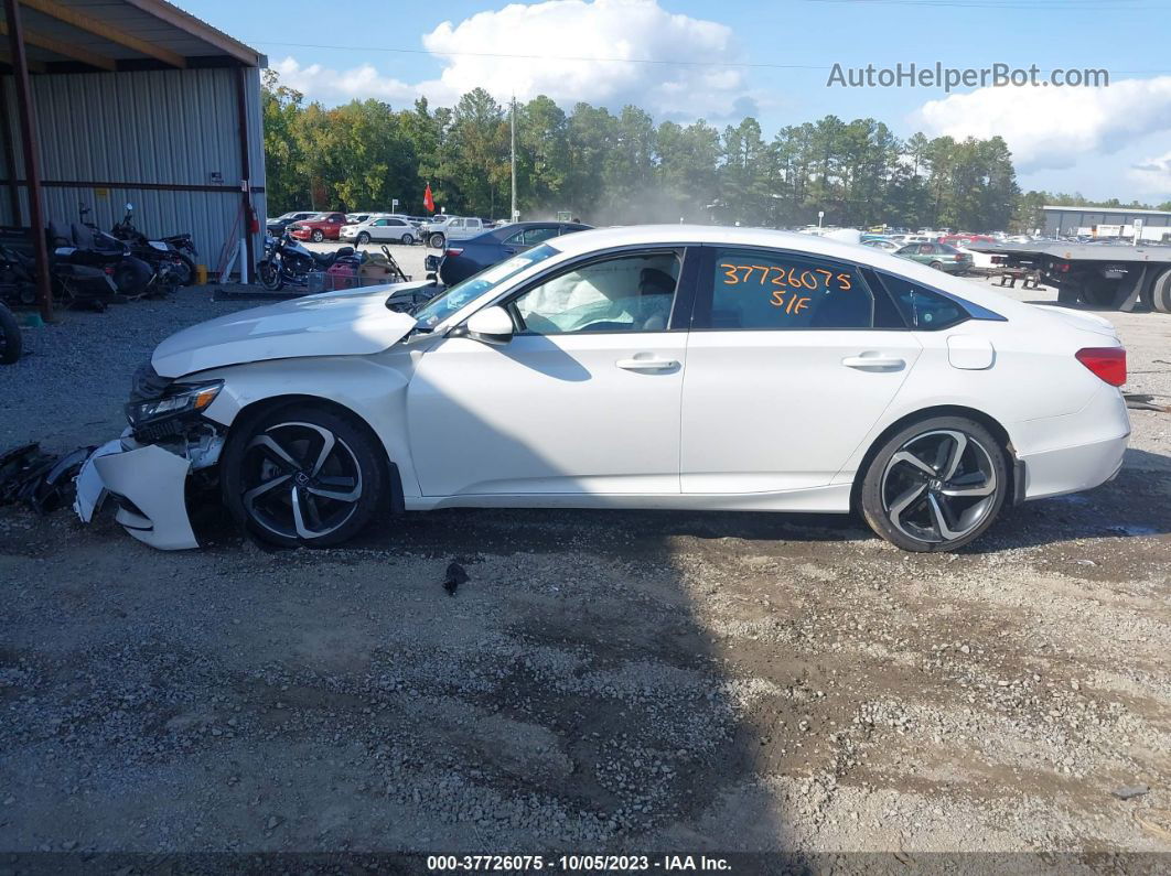 2019 Honda Accord Sedan Sport 1.5t White vin: 1HGCV1F35KA062174