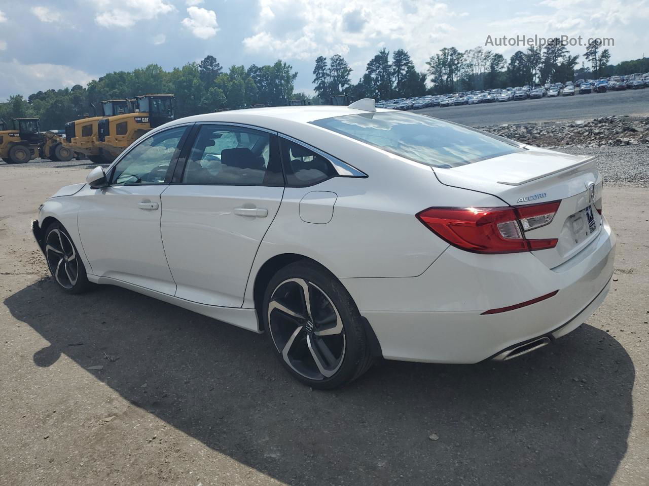 2019 Honda Accord Sport White vin: 1HGCV1F35KA067164