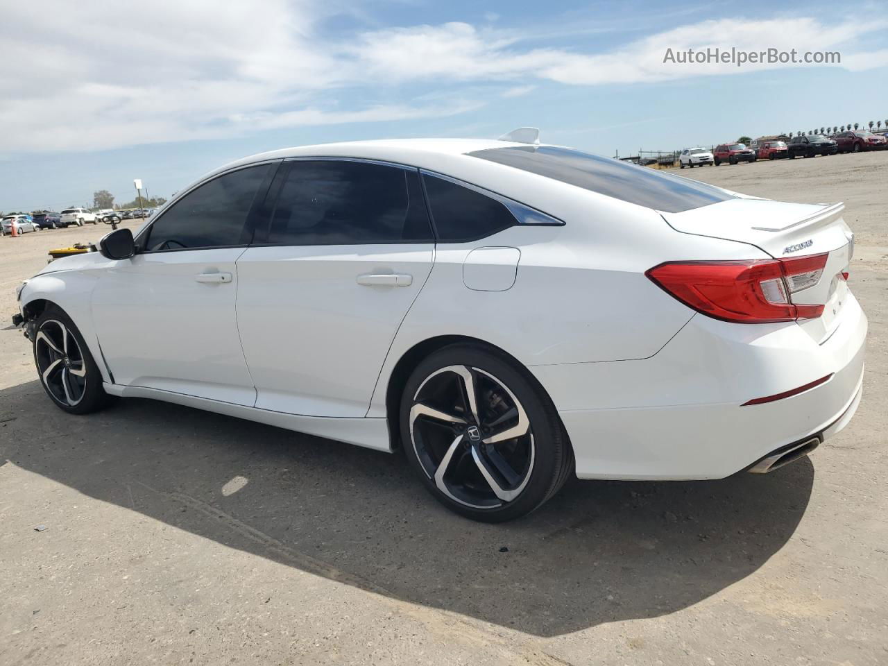 2019 Honda Accord Sport White vin: 1HGCV1F35KA067262