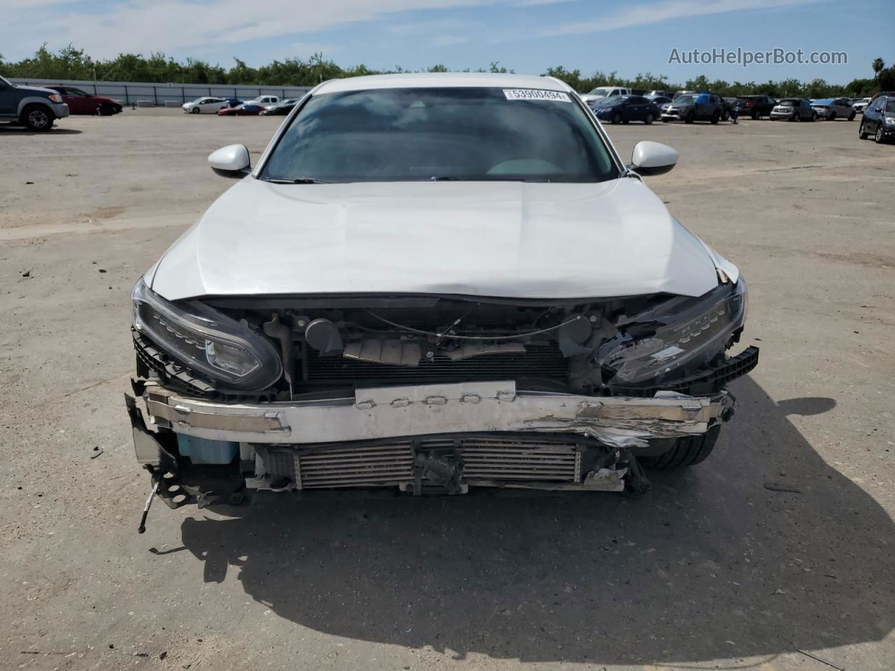 2019 Honda Accord Sport White vin: 1HGCV1F35KA067262