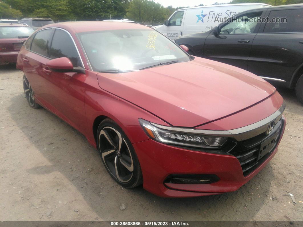 2019 Honda Accord Sedan Sport 1.5t Красный vin: 1HGCV1F35KA109929