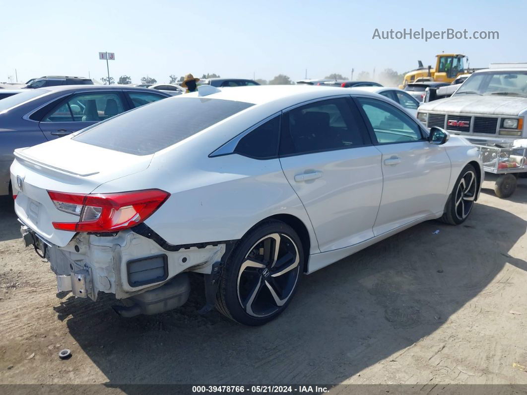 2019 Honda Accord Sport White vin: 1HGCV1F35KA142767