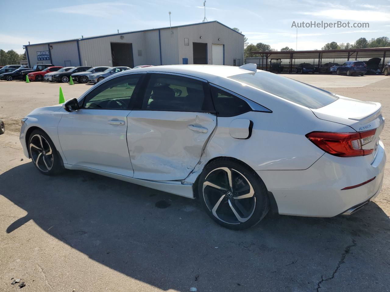 2020 Honda Accord Sport White vin: 1HGCV1F35LA056750