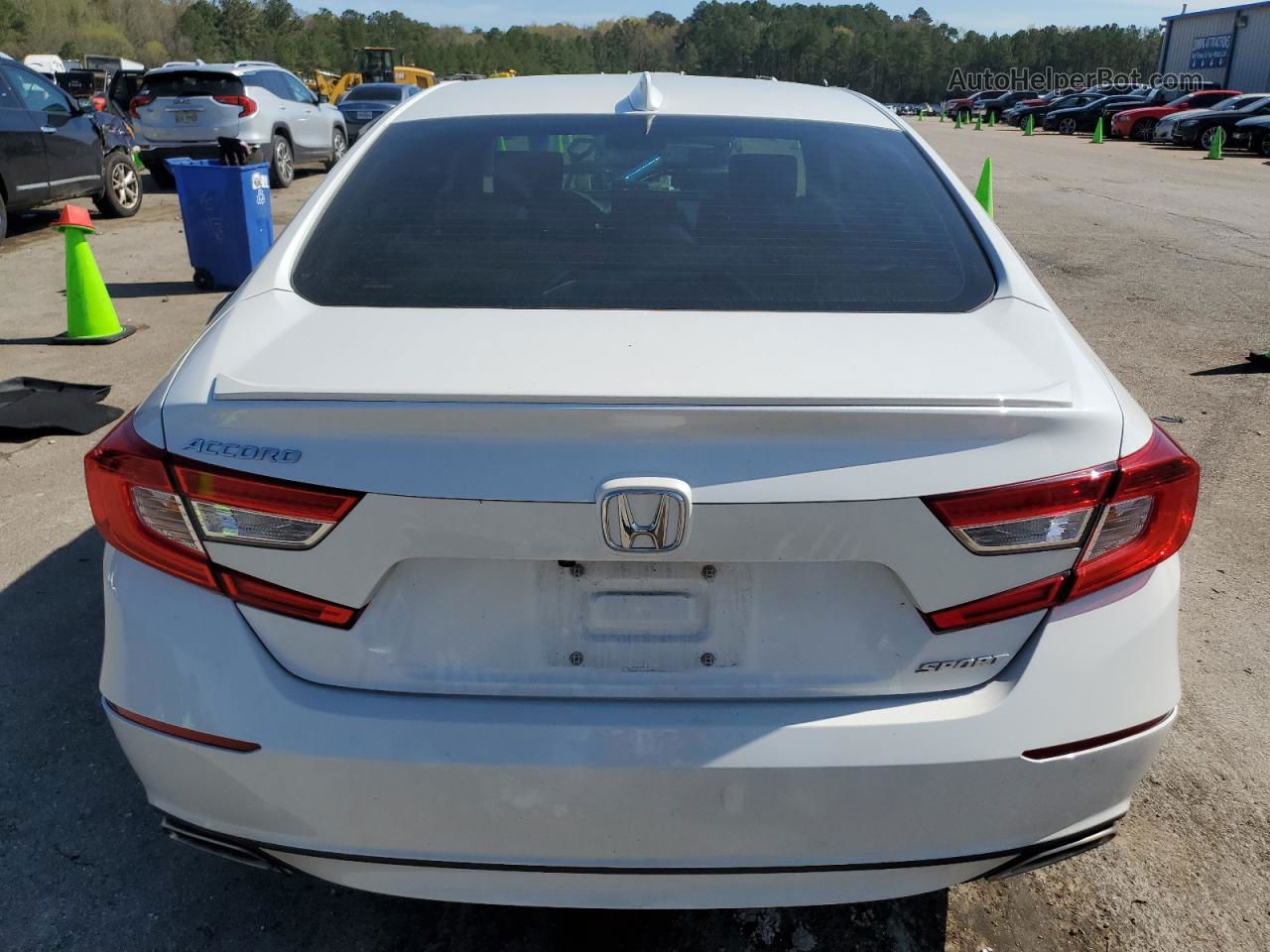 2020 Honda Accord Sport White vin: 1HGCV1F35LA056750