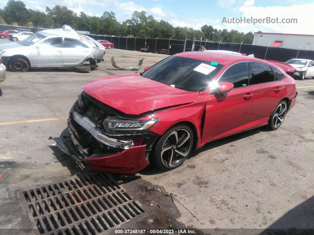 2020 Honda Accord Sedan Sport Red vin: 1HGCV1F35LA087030