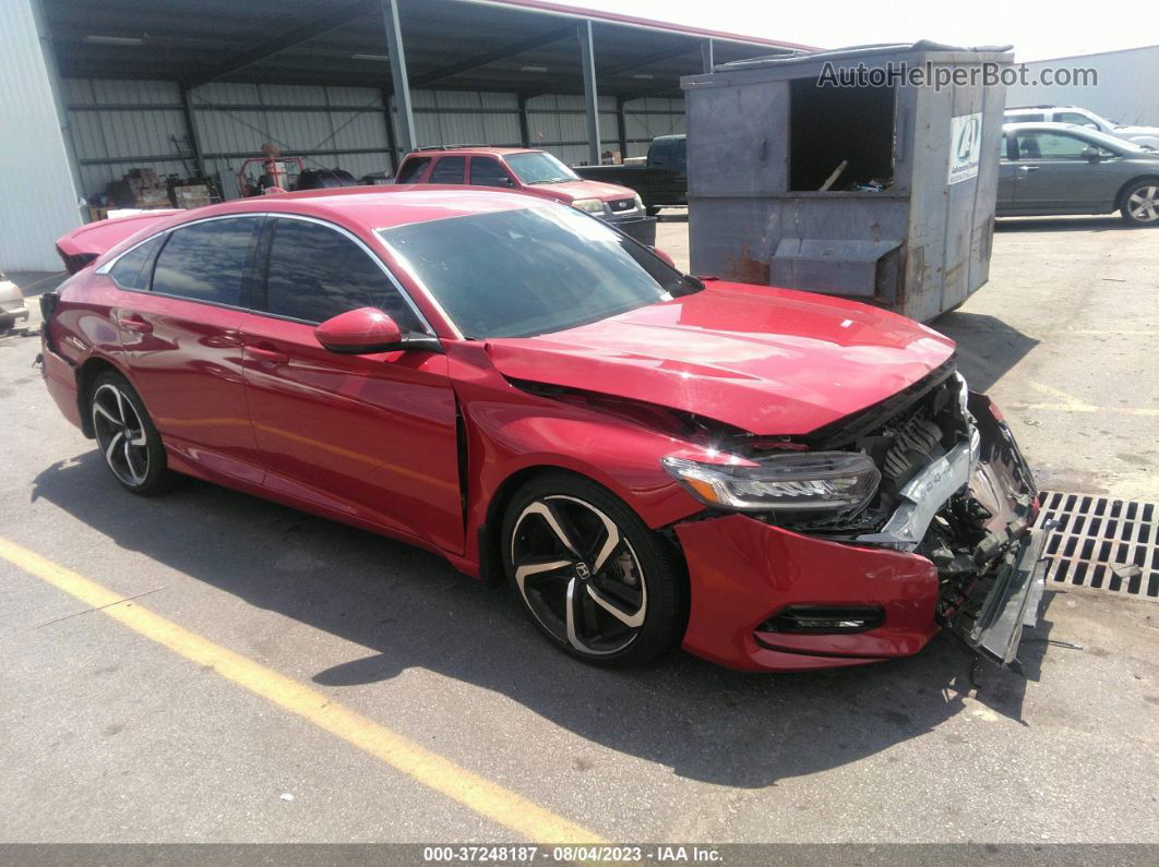 2020 Honda Accord Sedan Sport Red vin: 1HGCV1F35LA087030