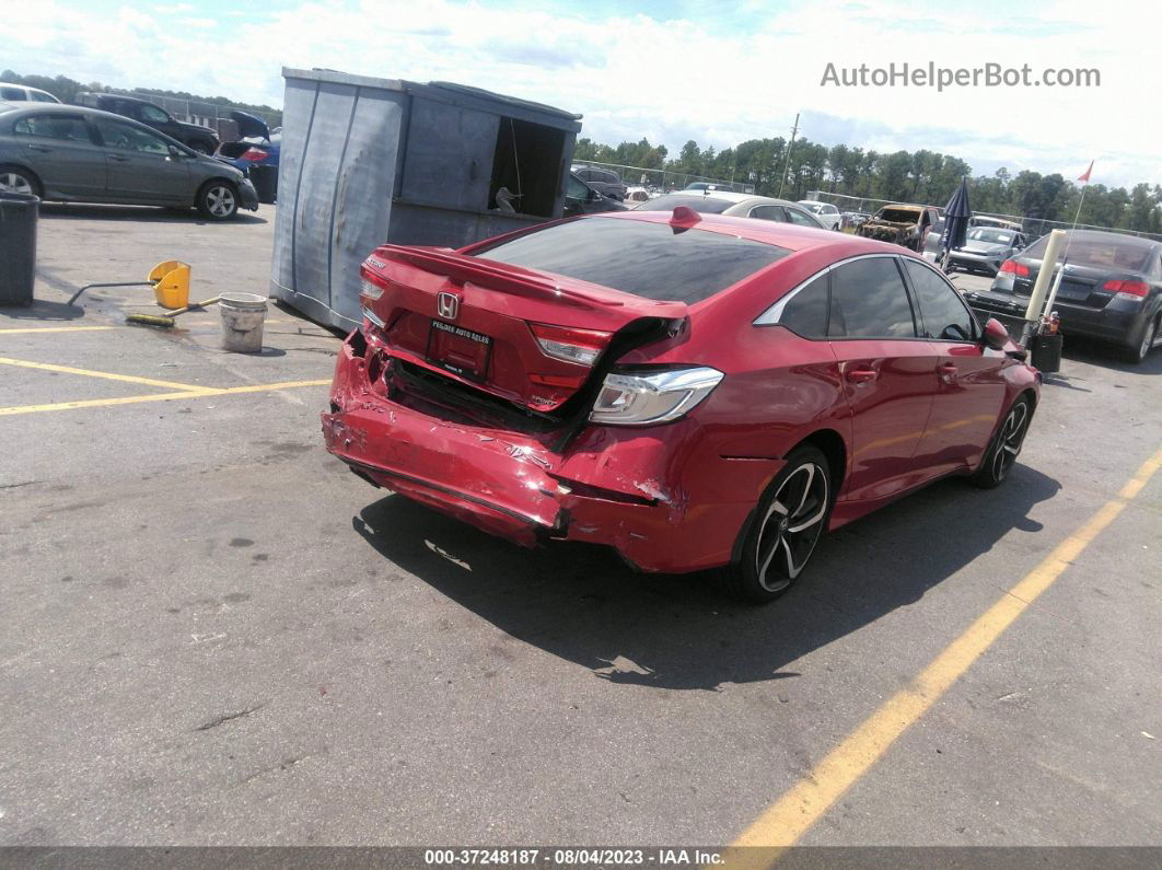 2020 Honda Accord Sedan Sport Red vin: 1HGCV1F35LA087030