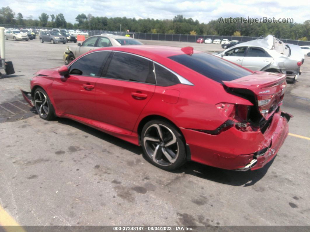 2020 Honda Accord Sedan Sport Red vin: 1HGCV1F35LA087030