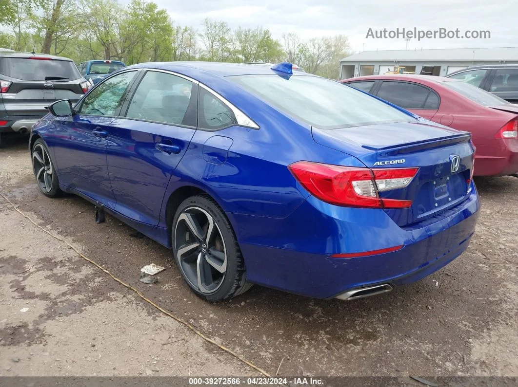 2020 Honda Accord Sport Blue vin: 1HGCV1F35LA149980