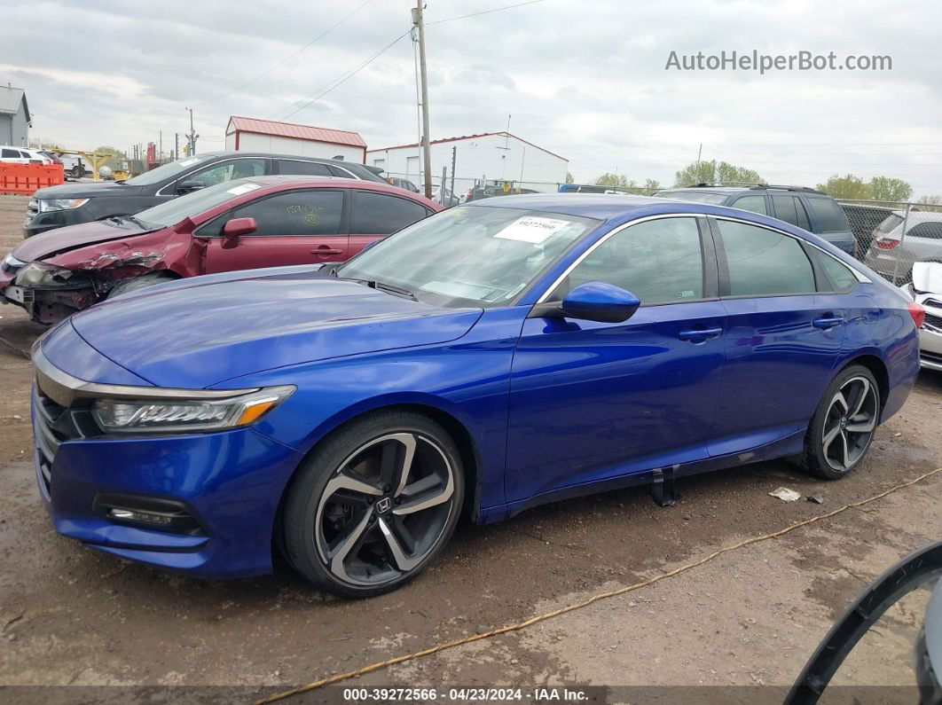 2020 Honda Accord Sport Blue vin: 1HGCV1F35LA149980