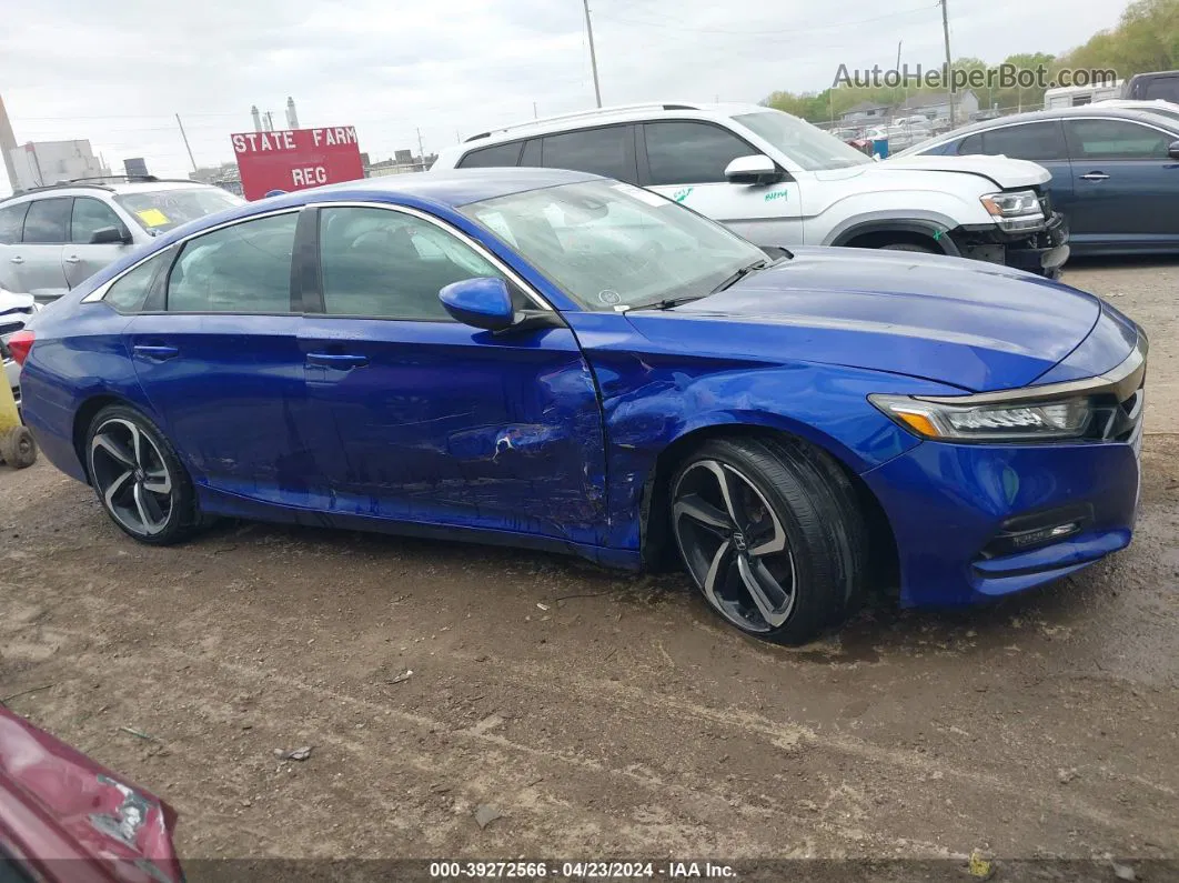 2020 Honda Accord Sport Blue vin: 1HGCV1F35LA149980