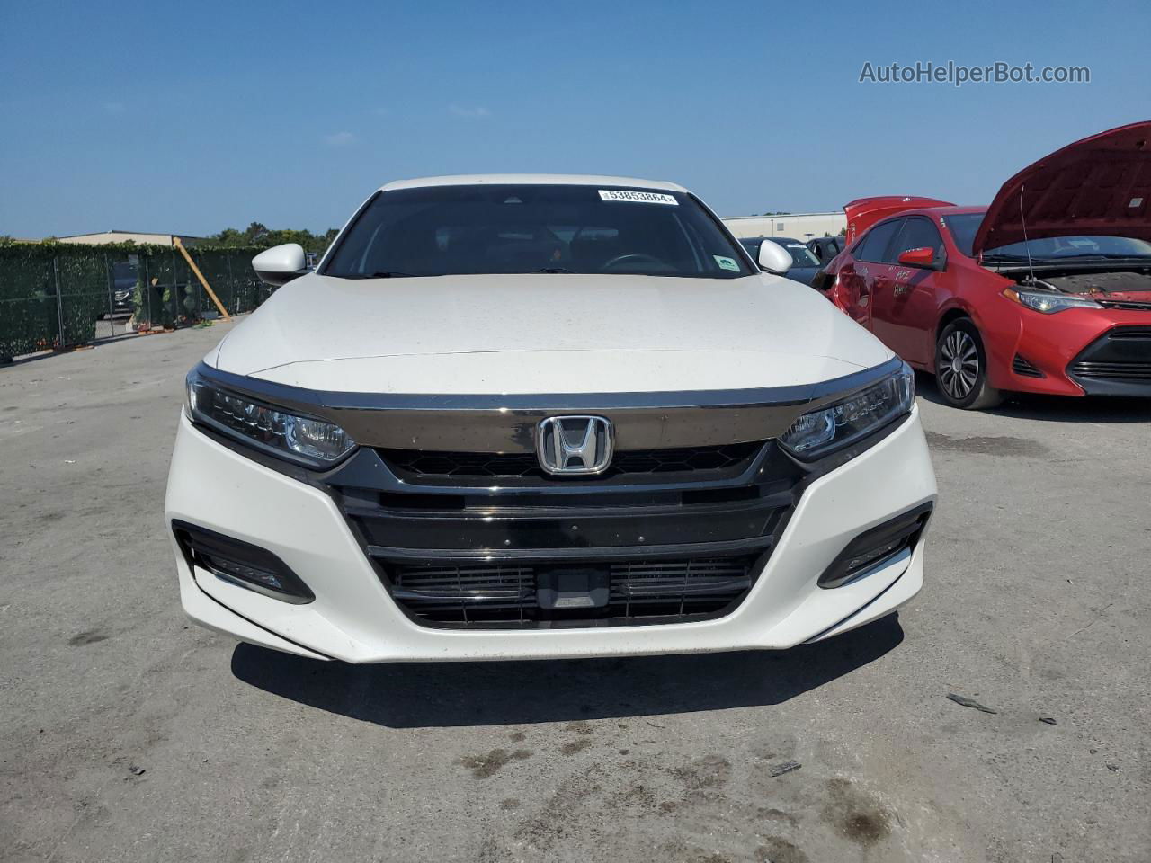 2018 Honda Accord Sport White vin: 1HGCV1F36JA014729