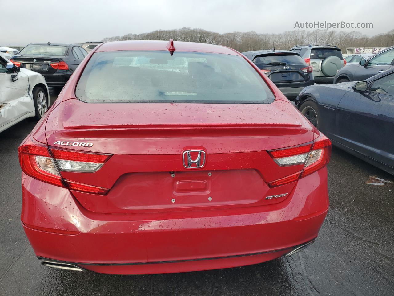 2018 Honda Accord Sport Red vin: 1HGCV1F36JA065535