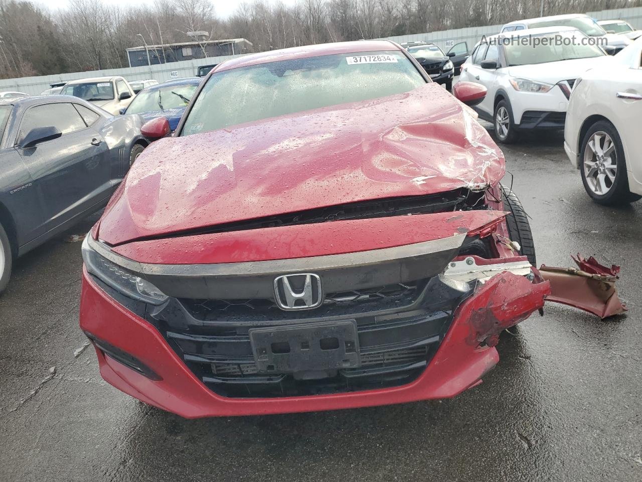 2018 Honda Accord Sport Red vin: 1HGCV1F36JA065535