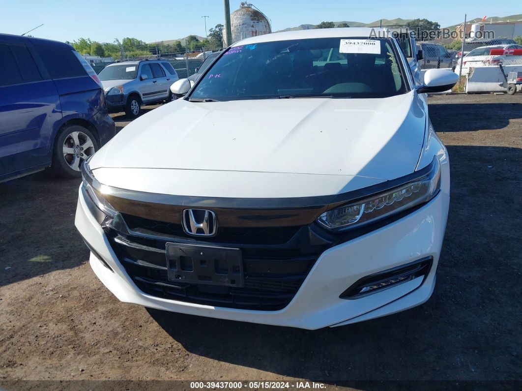 2018 Honda Accord Sport White vin: 1HGCV1F36JA069925