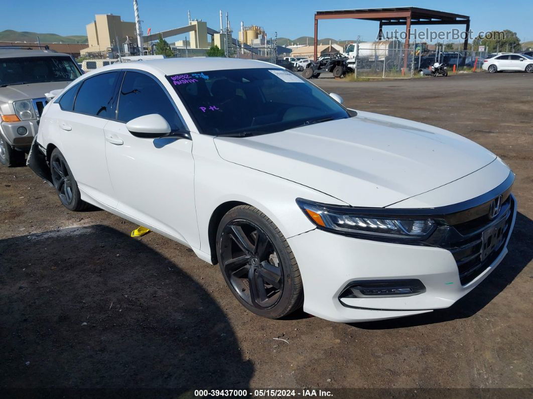 2018 Honda Accord Sport White vin: 1HGCV1F36JA069925