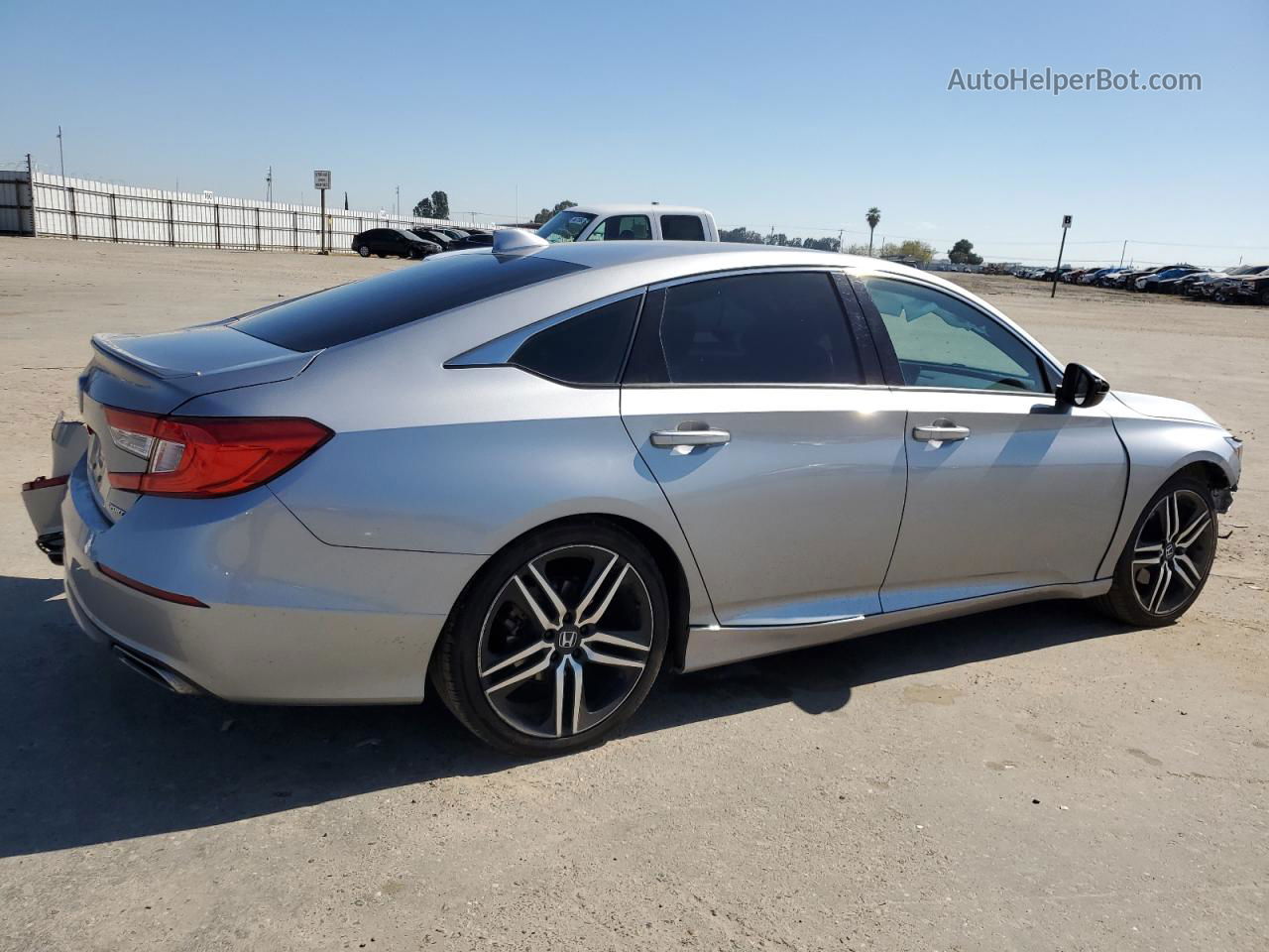 2018 Honda Accord Sport Silver vin: 1HGCV1F36JA125877