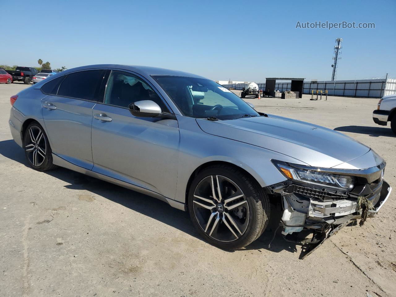 2018 Honda Accord Sport Silver vin: 1HGCV1F36JA125877