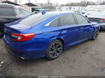 2018 Honda Accord Sport Blue vin: 1HGCV1F36JA137611