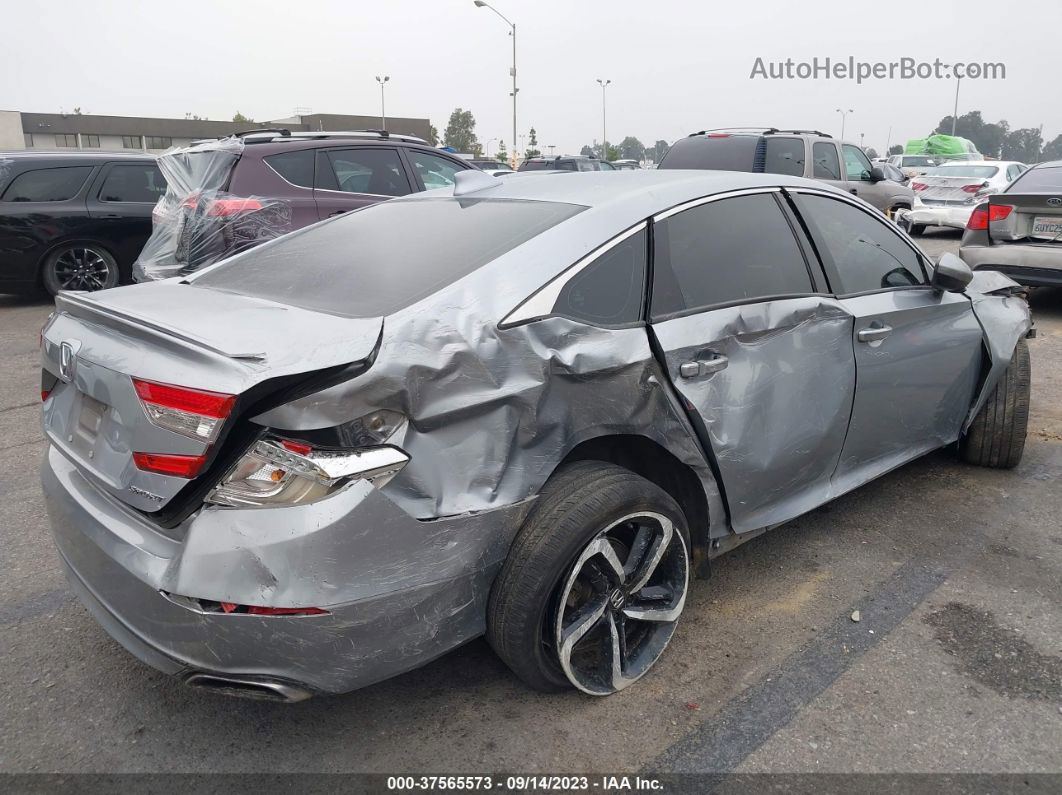 2018 Honda Accord Sport Silver vin: 1HGCV1F36JA227261