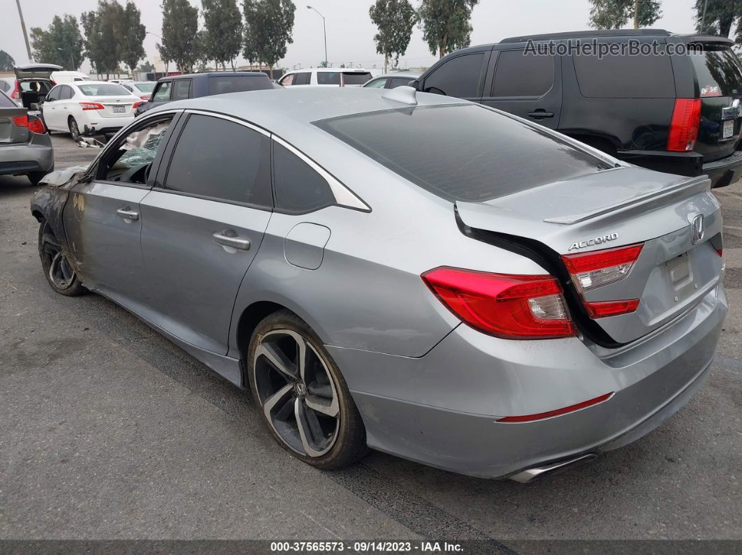 2018 Honda Accord Sport Silver vin: 1HGCV1F36JA227261