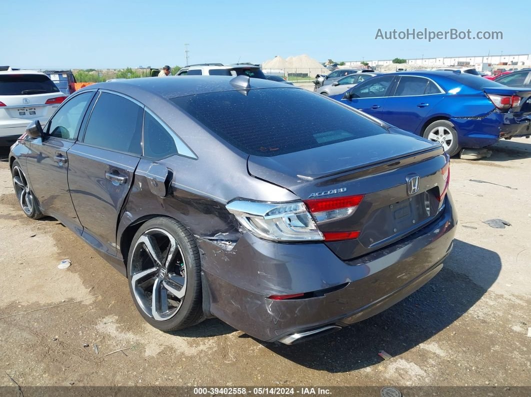 2018 Honda Accord Sport Gray vin: 1HGCV1F36JA234856