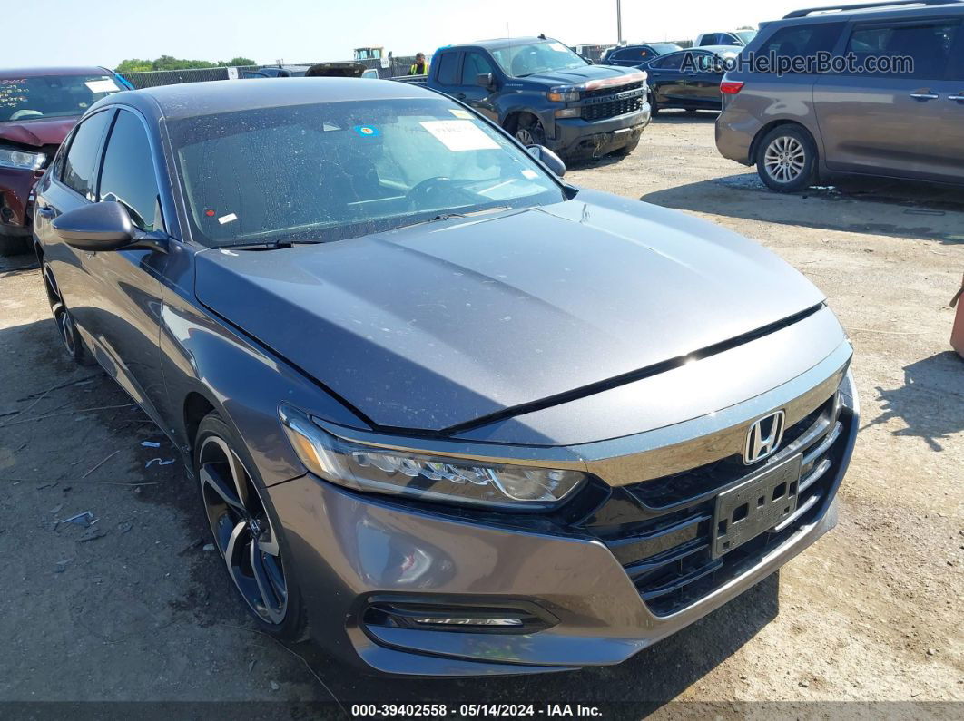 2018 Honda Accord Sport Gray vin: 1HGCV1F36JA234856