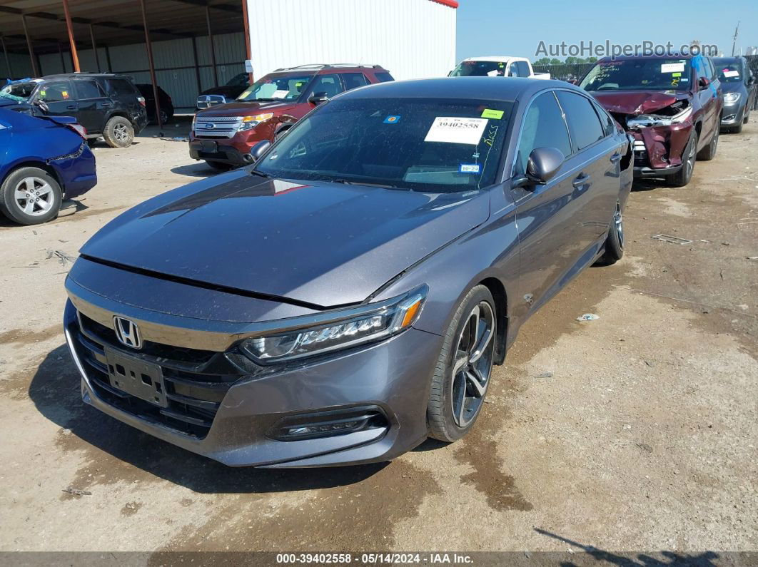 2018 Honda Accord Sport Gray vin: 1HGCV1F36JA234856