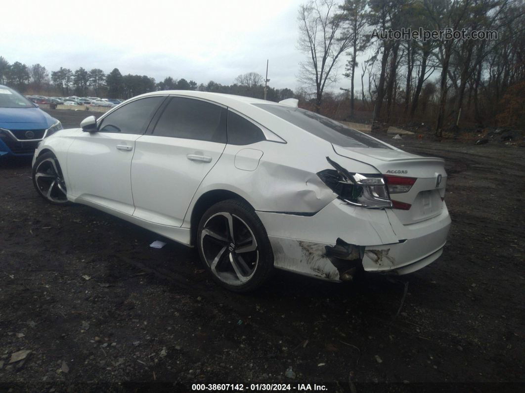 2018 Honda Accord Sport White vin: 1HGCV1F36JA248336