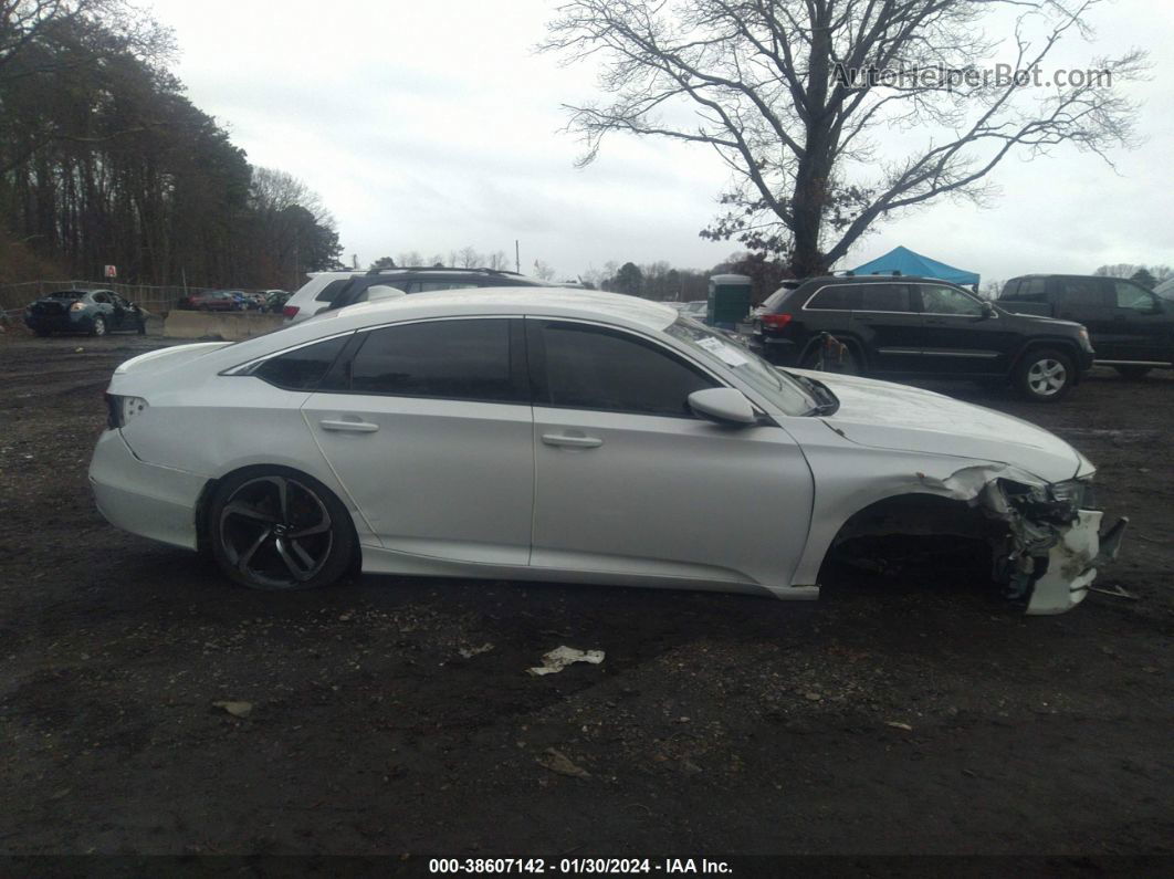 2018 Honda Accord Sport White vin: 1HGCV1F36JA248336