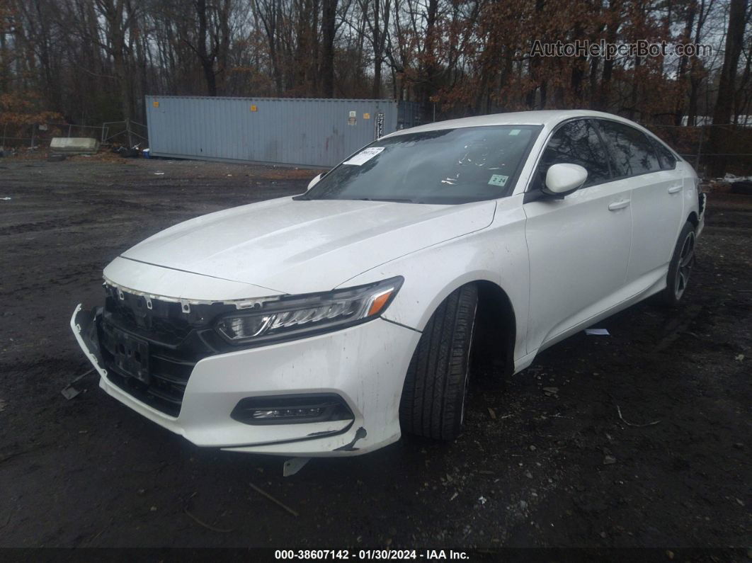 2018 Honda Accord Sport White vin: 1HGCV1F36JA248336