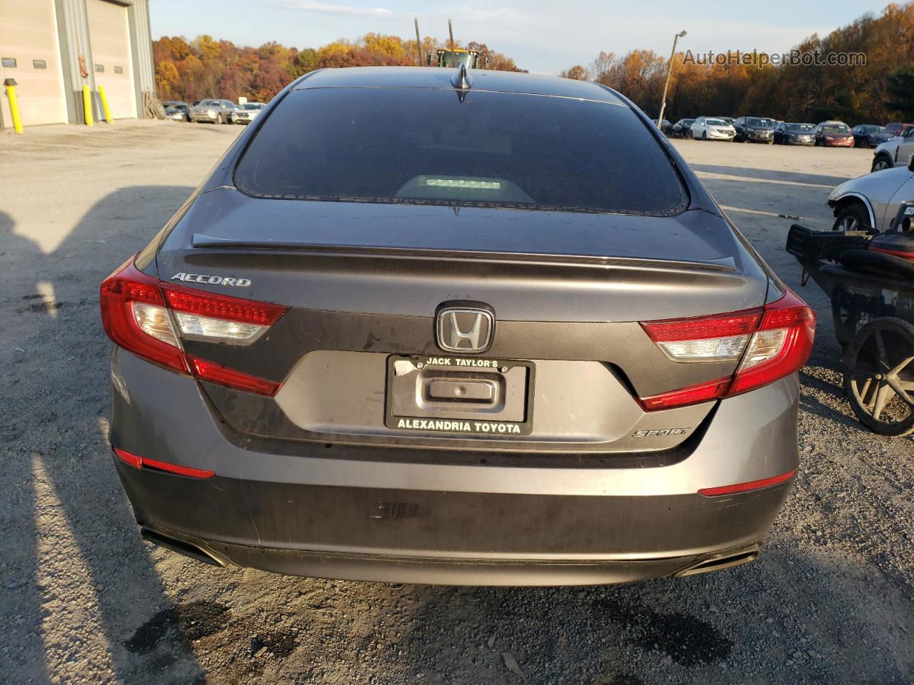 2018 Honda Accord Sport Gray vin: 1HGCV1F36JA252869