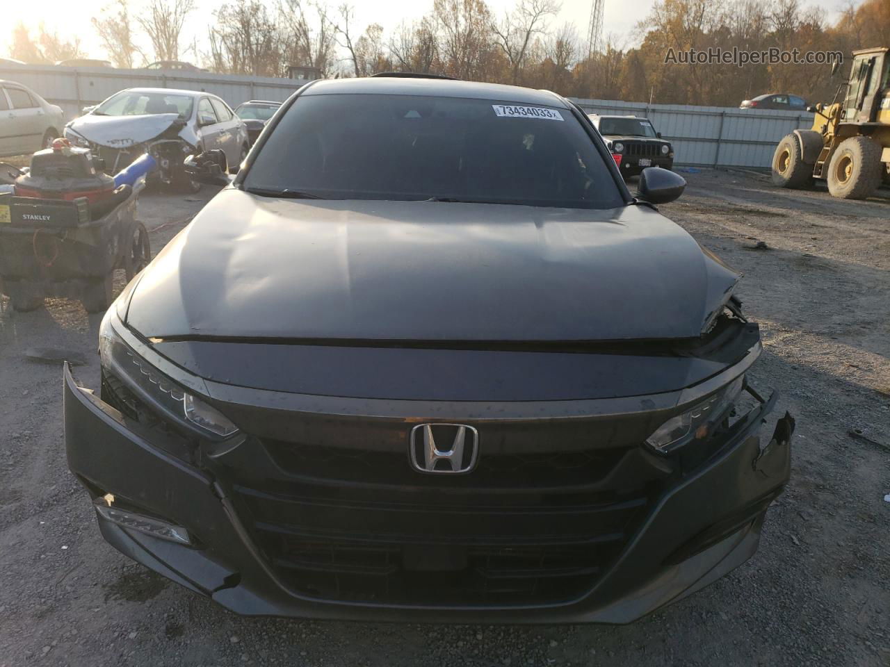 2018 Honda Accord Sport Gray vin: 1HGCV1F36JA252869