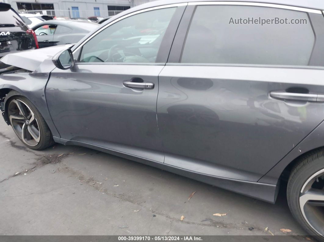 2018 Honda Accord Sport Gray vin: 1HGCV1F36JA259398