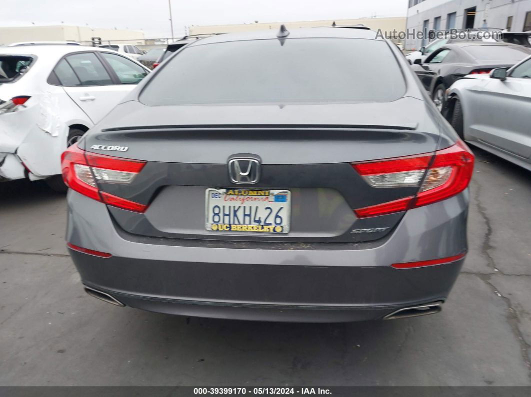 2018 Honda Accord Sport Gray vin: 1HGCV1F36JA259398